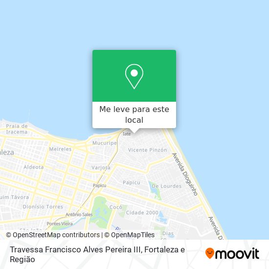 Travessa Francisco Alves Pereira III mapa