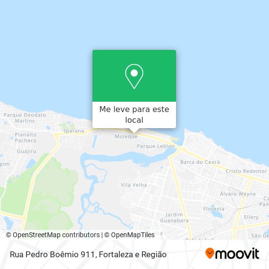 Rua Pedro Boêmio 911 mapa
