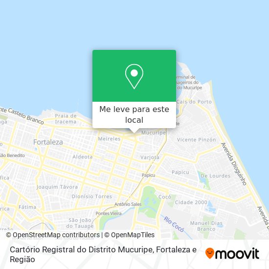 Cartório Registral do Distrito Mucuripe mapa
