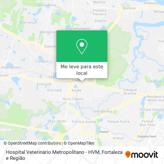 Hospital Veterinário Metropolitano - HVM mapa