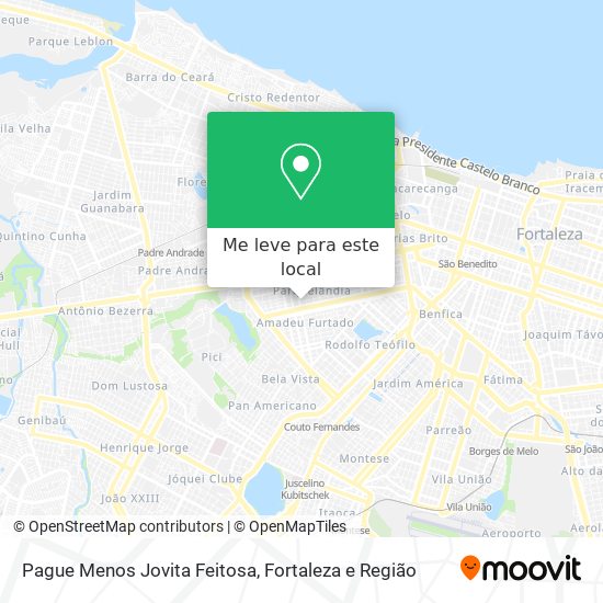 Pague Menos Jovita Feitosa mapa