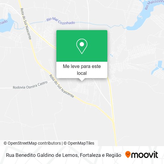 Rua Benedito Galdino de Lemos mapa