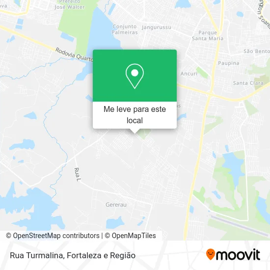 Rua Turmalina mapa