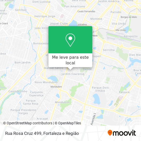 Rua Rosa Cruz 499 mapa
