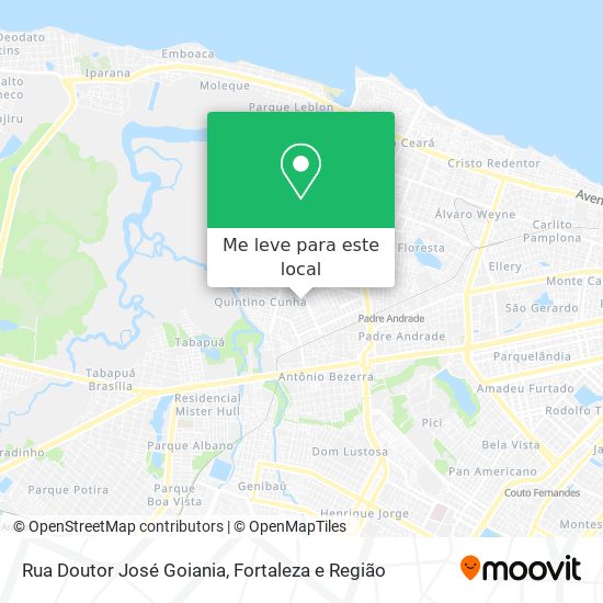 Rua Doutor José Goiania mapa