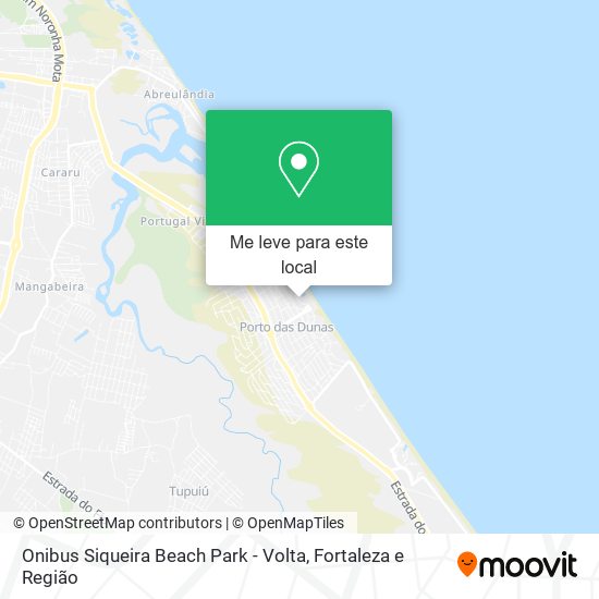 Onibus Siqueira Beach Park - Volta mapa