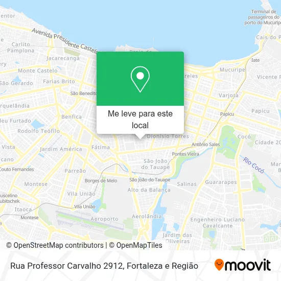 Rua Professor Carvalho 2912 mapa