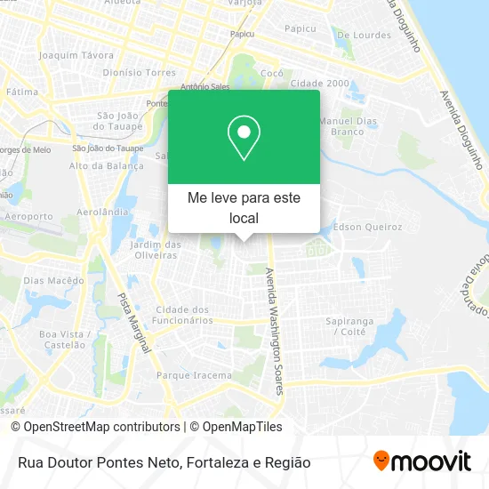 Rua Doutor Pontes Neto mapa
