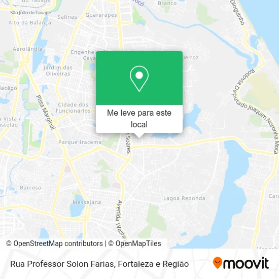 Rua Professor Solon Farias mapa