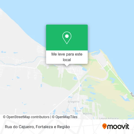 Rua do Cajueiro mapa