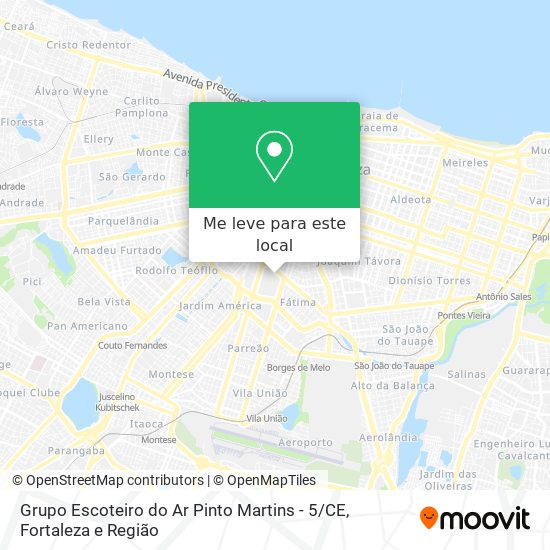 Grupo Escoteiro do Ar Pinto Martins - 5 / CE mapa