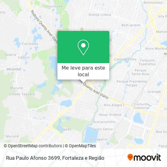 Rua Paulo Afonso 3699 mapa