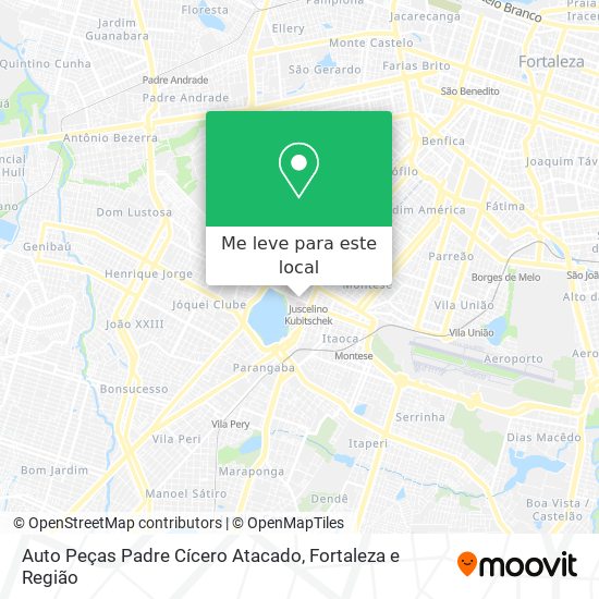 Auto Peças Padre Cícero Atacado mapa