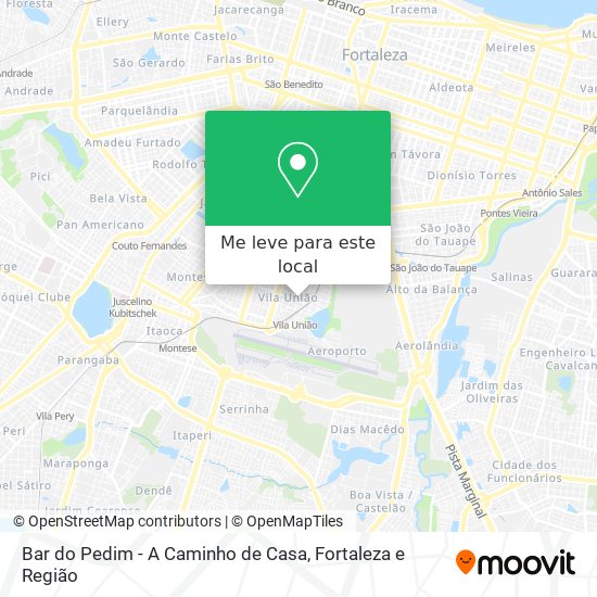Bar do Pedim - A Caminho de Casa mapa