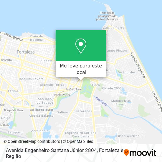 Avenida Engenheiro Santana Júnior 2804 mapa