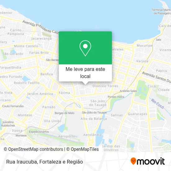 Rua Iraucuba mapa