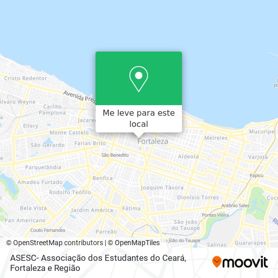 ASESC- Associação dos Estudantes do Ceará mapa
