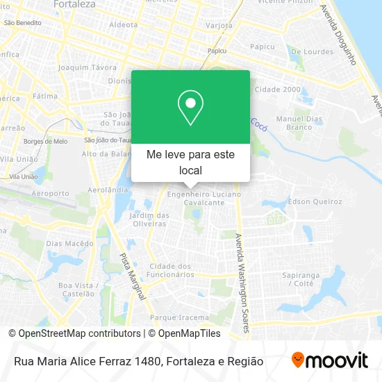Rua Maria Alice Ferraz 1480 mapa