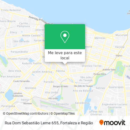 Rua Dom Sebastião Leme 655 mapa