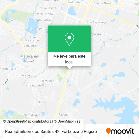 Rua Edmilson dos Santos 42 mapa