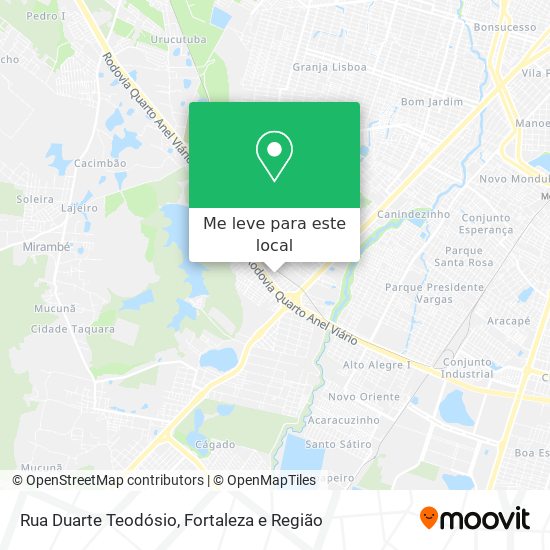 Rua Duarte Teodósio mapa