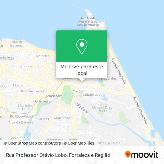 Rua Professor Otávio Lobo mapa