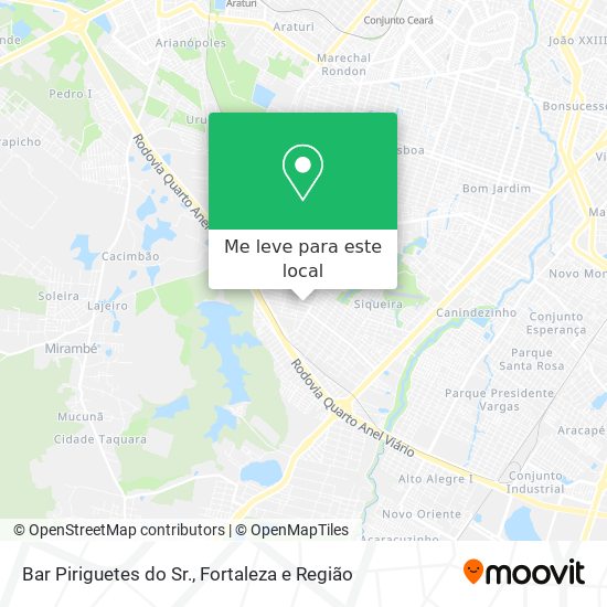 Bar Piriguetes do Sr. mapa