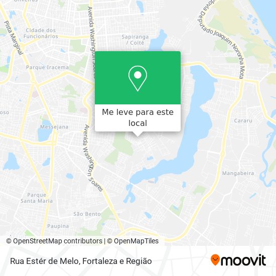 Rua Estér de Melo mapa