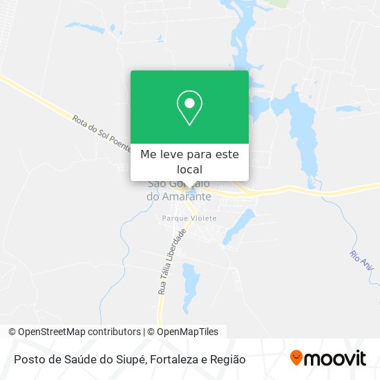 Posto de Saúde do Siupé mapa