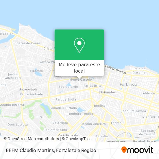 EEFM Cláudio Martins mapa