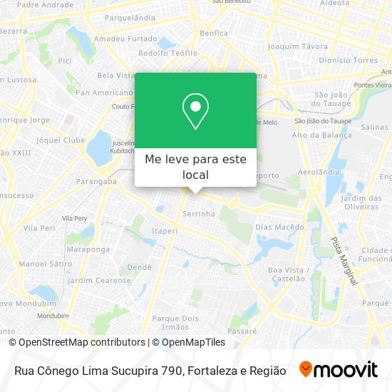 Rua Cônego Lima Sucupira 790 mapa
