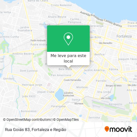 Rua Goiás 83 mapa