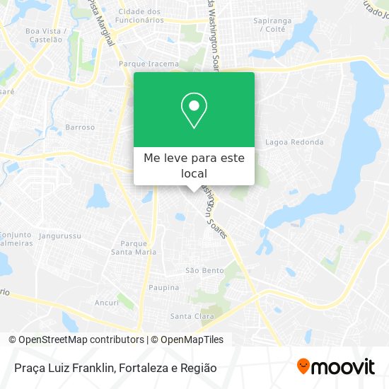 Praça Luiz Franklin mapa