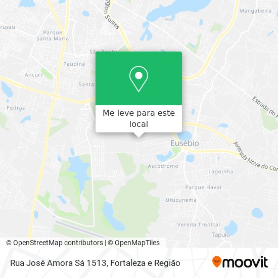 Rua José Amora Sá 1513 mapa