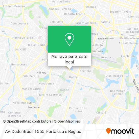 Av. Dede Brasil 1555 mapa