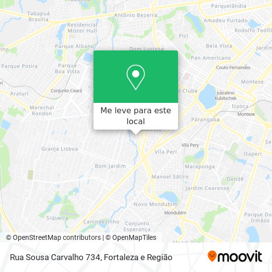 Rua Sousa Carvalho 734 mapa