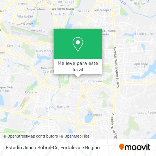 Estadio Junco Sobral-Ce mapa