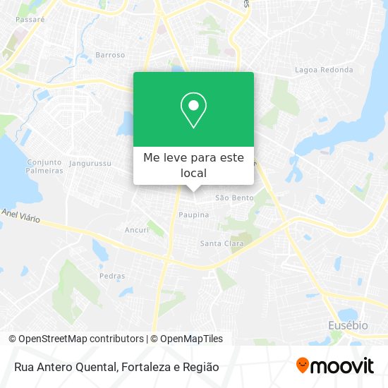 Rua Antero Quental mapa