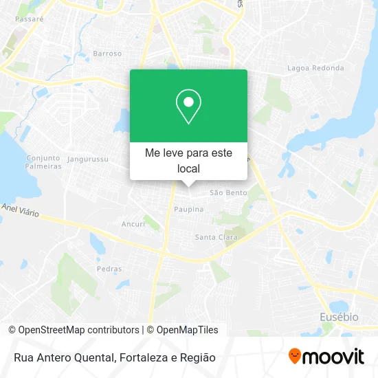 Rua Antero Quental mapa