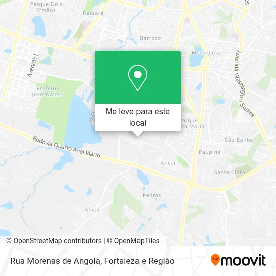 Rua Morenas de Angola mapa