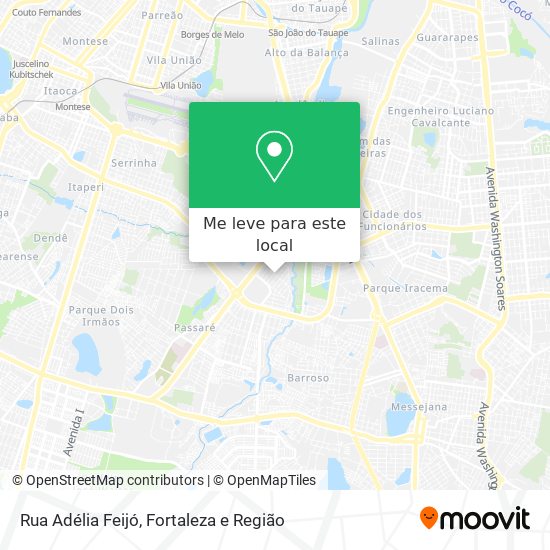 Rua Adélia Feijó mapa