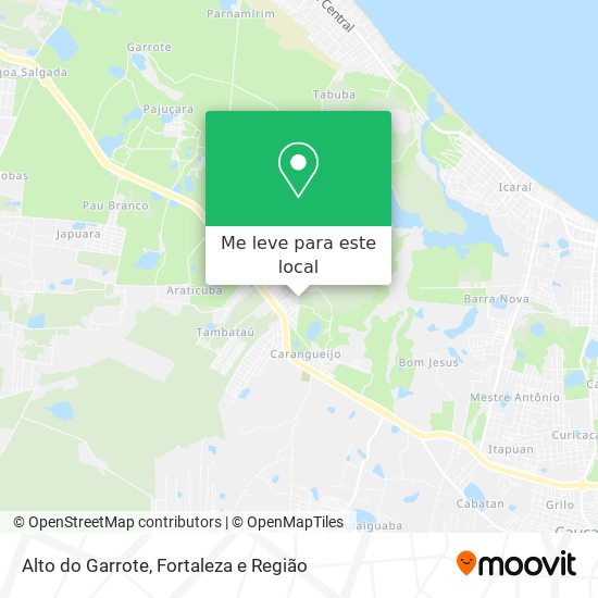 Alto do Garrote mapa