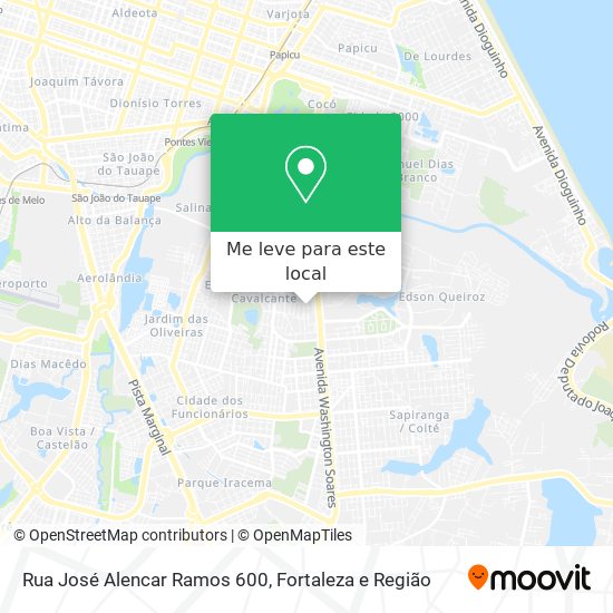 Rua José Alencar Ramos 600 mapa