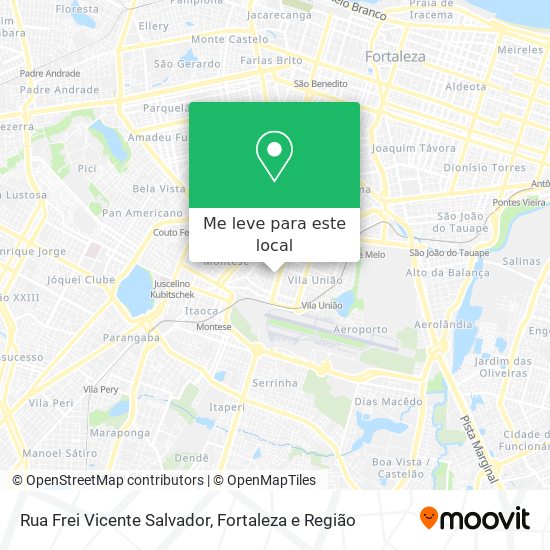 Rua Frei Vicente Salvador mapa