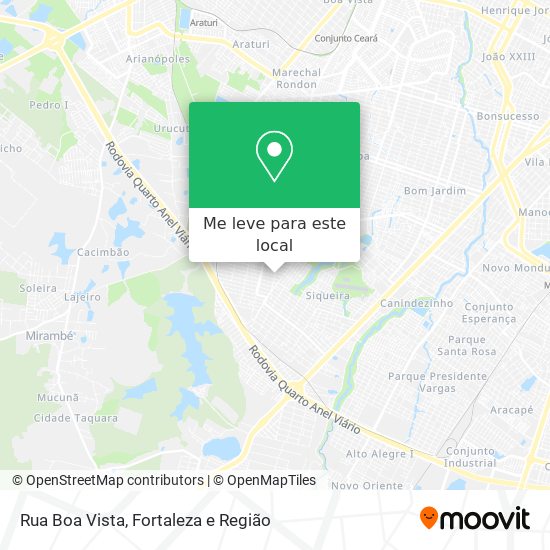 Rua Boa Vista mapa