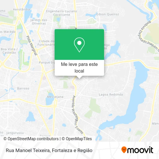 Rua Manoel Teixeira mapa