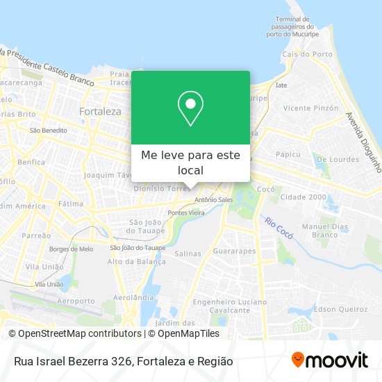 Rua Israel Bezerra 326 mapa