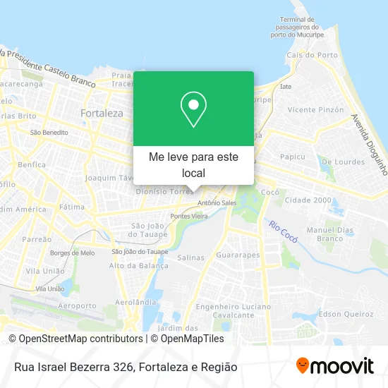 Rua Israel Bezerra 326 mapa