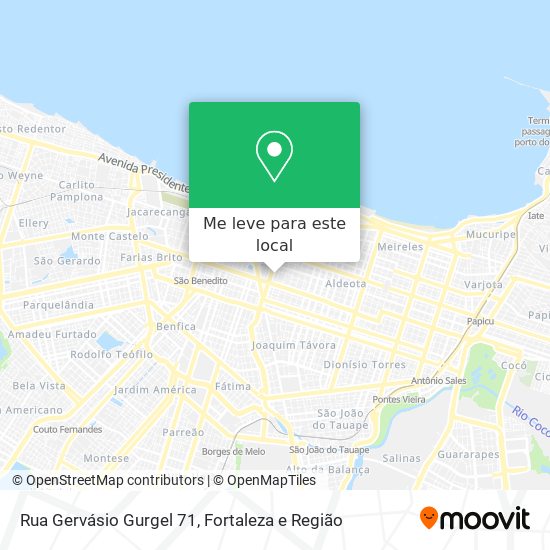Rua Gervásio Gurgel 71 mapa
