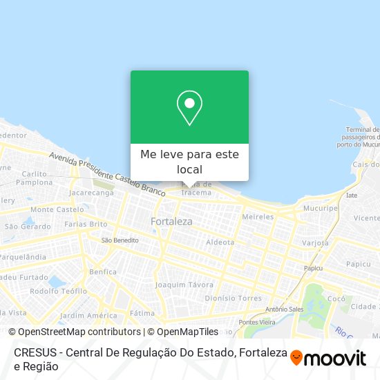 CRESUS - Central De Regulação Do Estado mapa